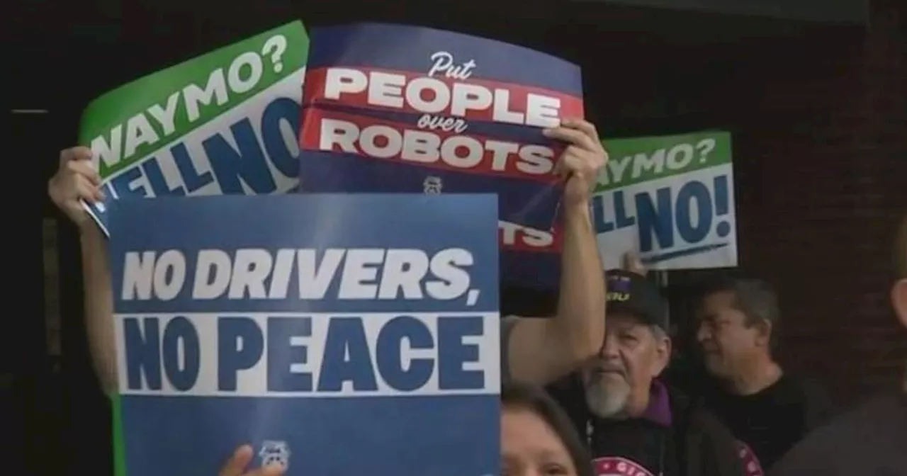 Autonomous vehicles in LA bring out protesters concerned with safety and job loss