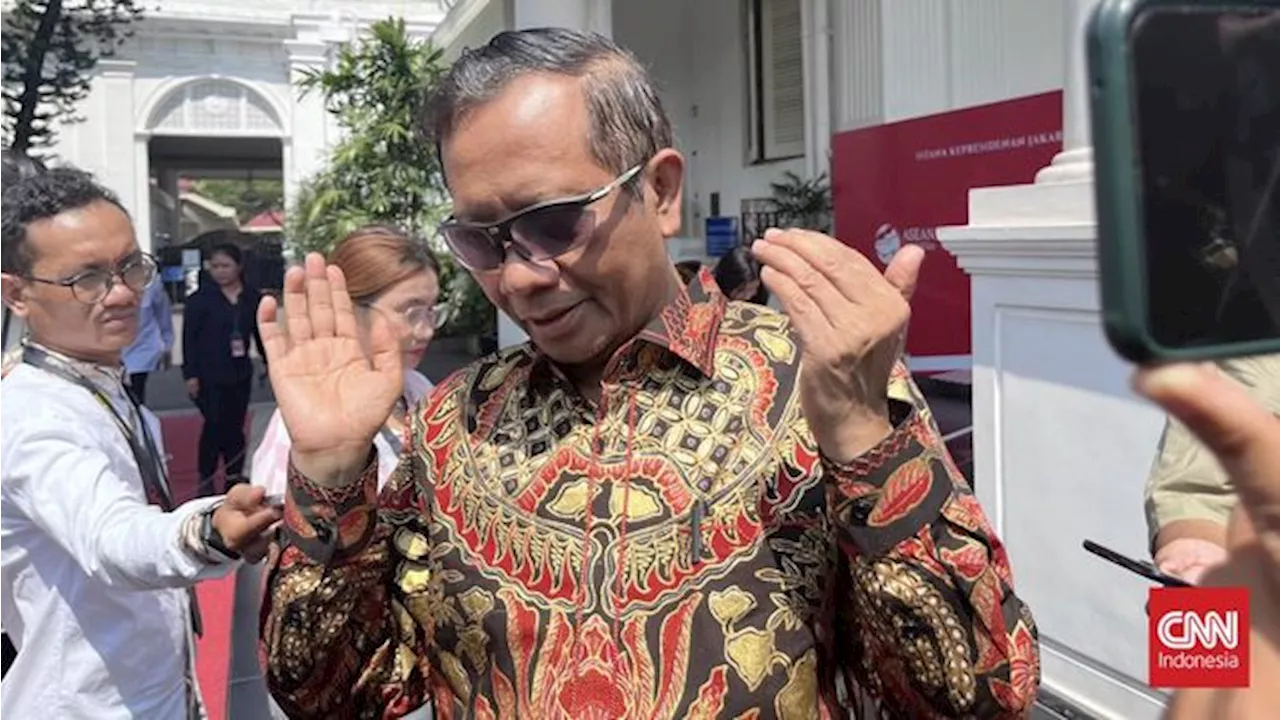 Jokowi Panggil Mahfud MD ke Istana Usai Jadi Cawapres Ganjar