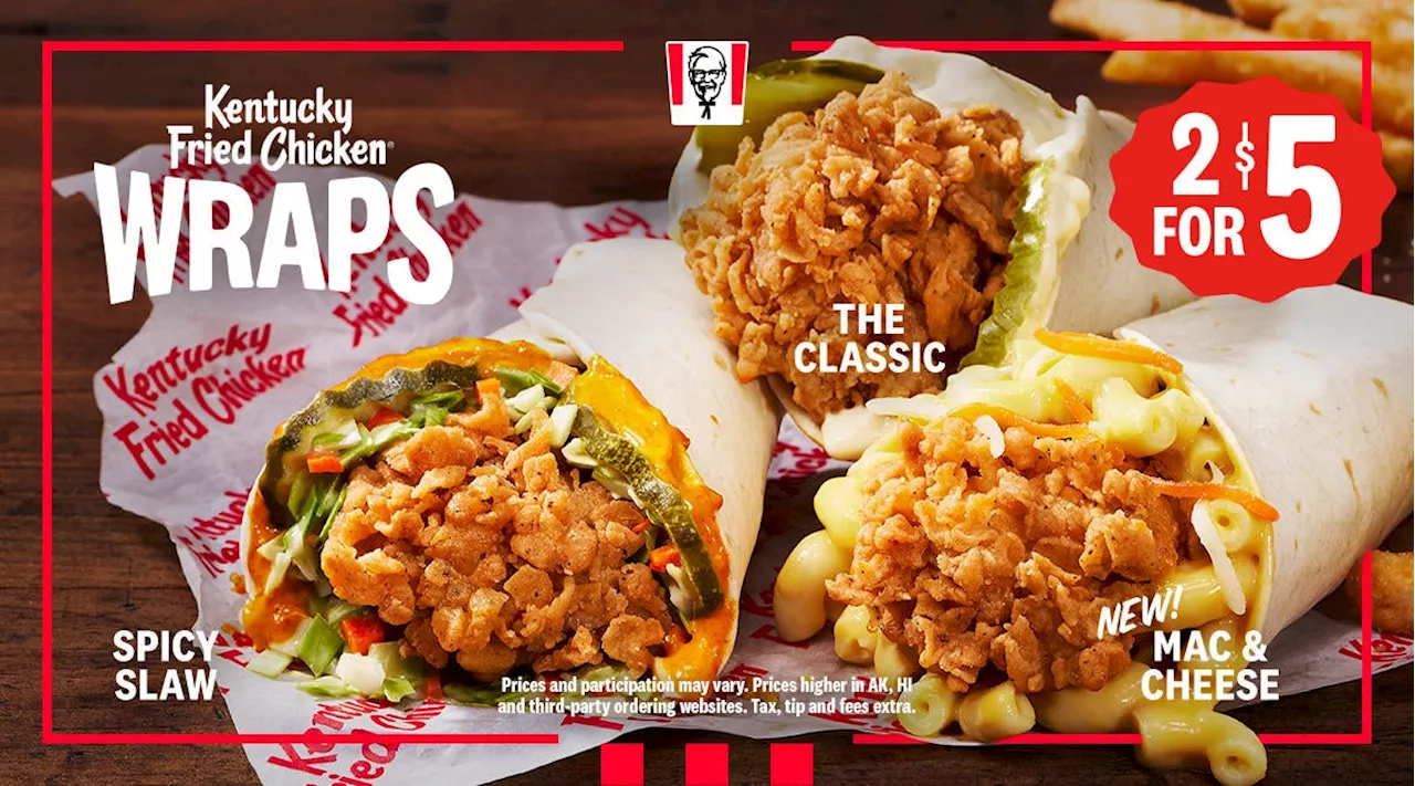 KFC Brings Back Its Own Snack Wraps (but With Mac and Cheese)