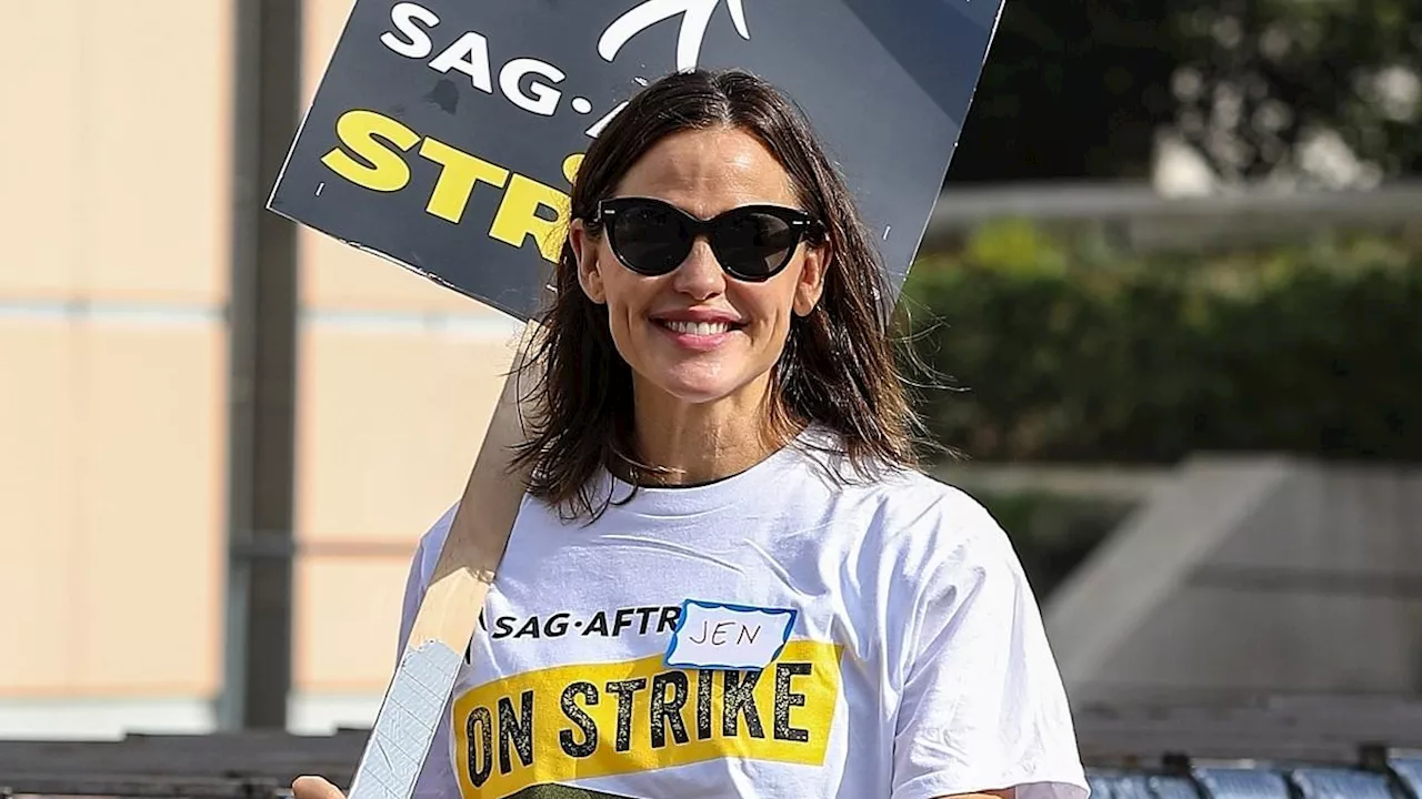 Jennifer Garner flashes her megawatt smile as she joins her fellow actors in making their voices...