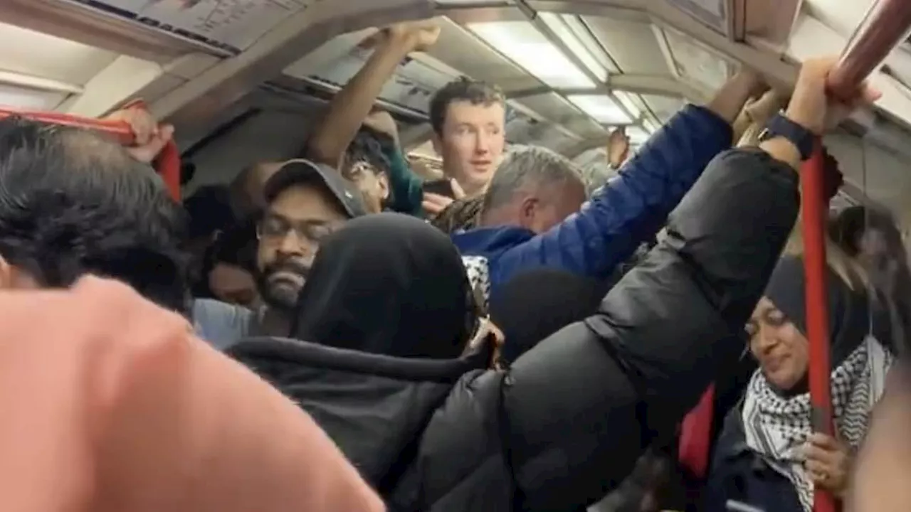 Tube driver who led chant of 'free, free Palestine' on London Underground train is suspended, TFL...