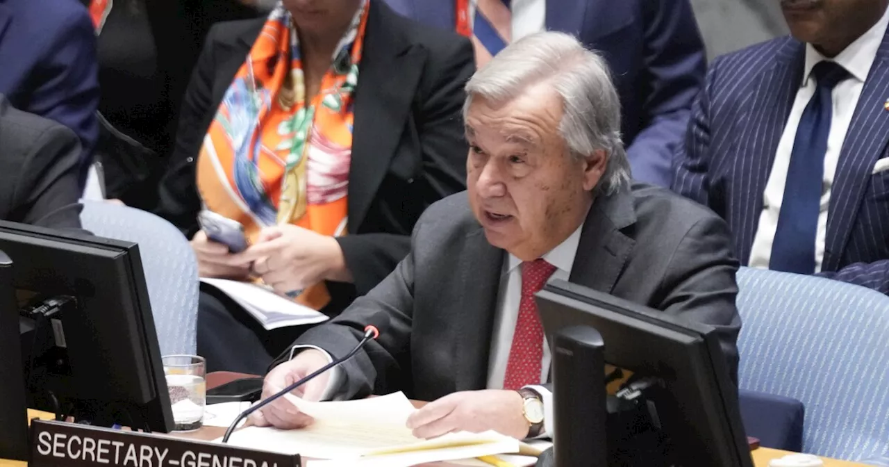 UN chief rebukes Israel: 'The attacks by Hamas did not happen in a vacuum'