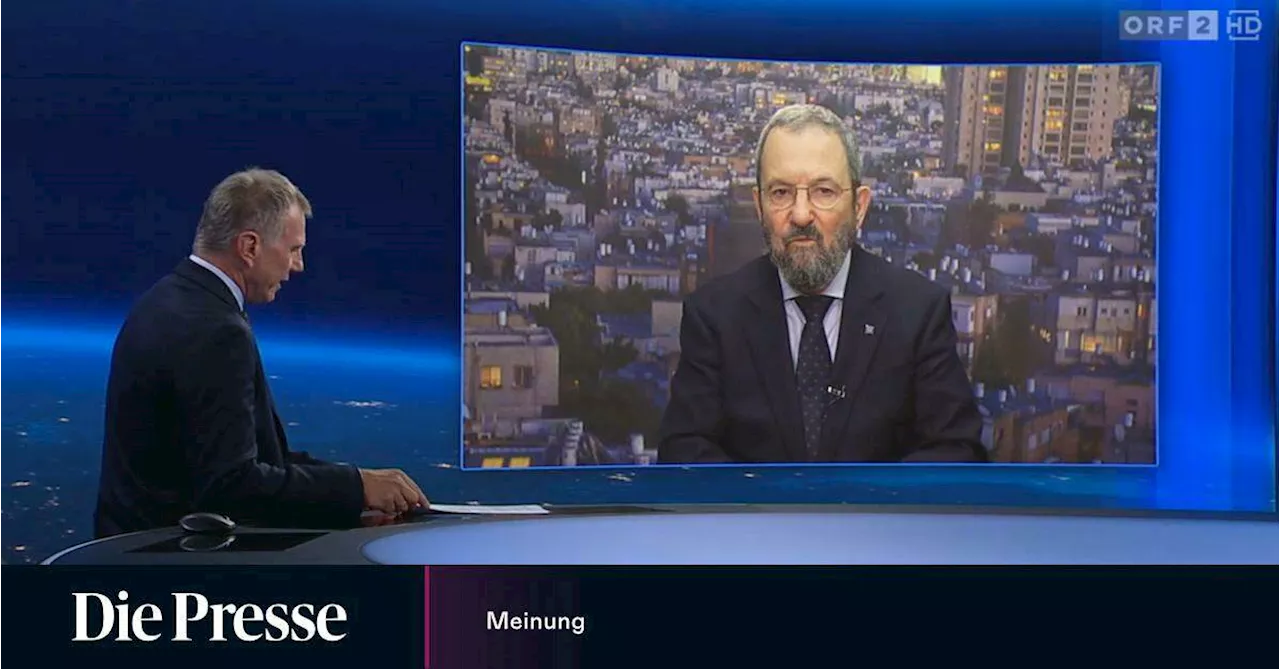 Ehud Barak in der „ZiB 2“: „Werden überlegen, an wen wir den Gaza-Streifen übergeben“