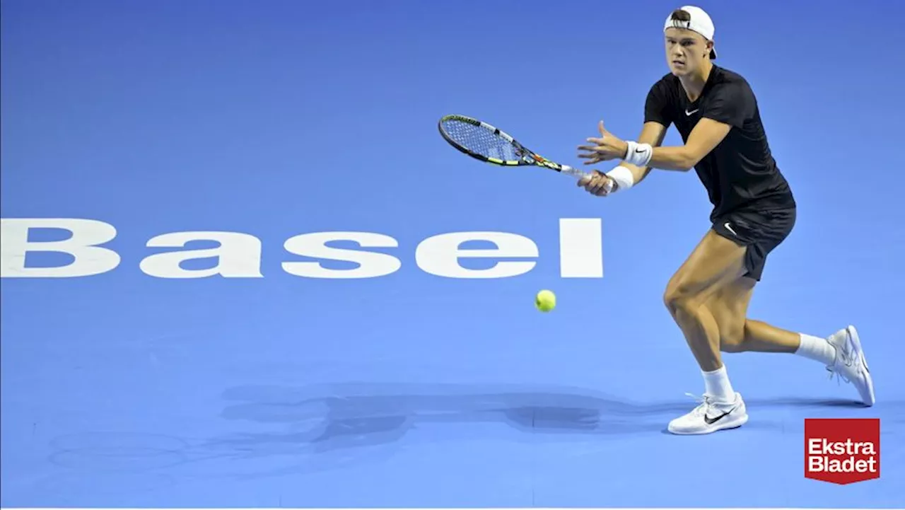 Holger Rune reagerer på forløsende sejr i Basel