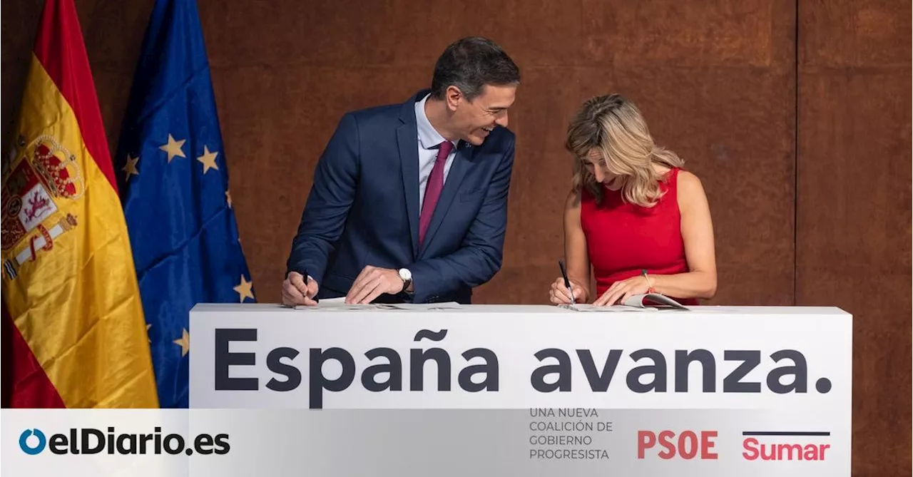 Las principales medidas del acuerdo para un nuevo Gobierno progresista de PSOE y Sumar