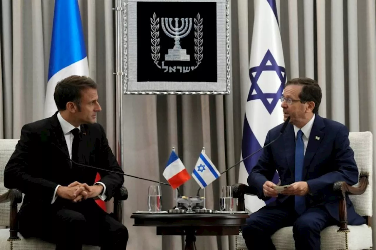 Guerra Israel-Hamas: Macron visita Israel para expressar solidariedade