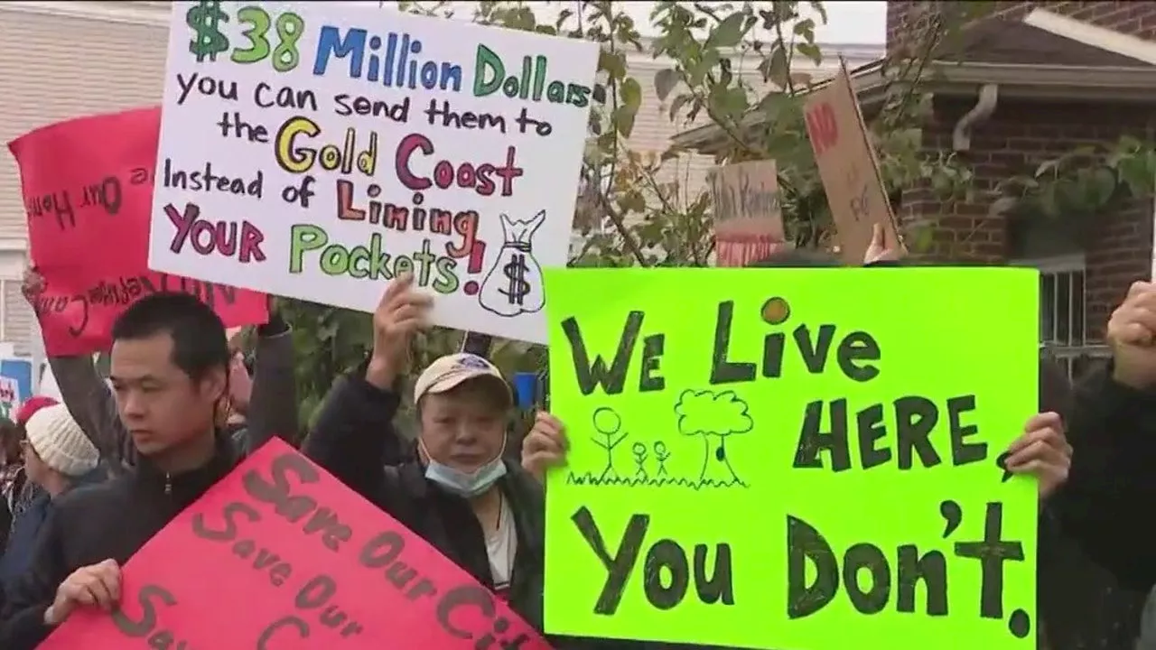 Tension brews ahead of meeting over migrant tent camp in Brighton Park