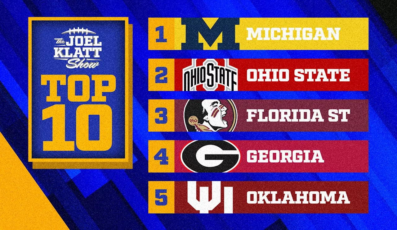 2023 college football top 10 rankings: Joel Klatt's top 10 teams after Week 8