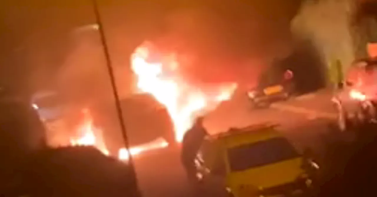 Glasgow residents hear 'explosion' as car bursts into flames in deliberate fire