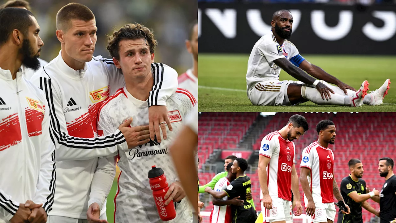 Ajax, Lyon and the fallen European giants facing shock relegation battles in 2023-24