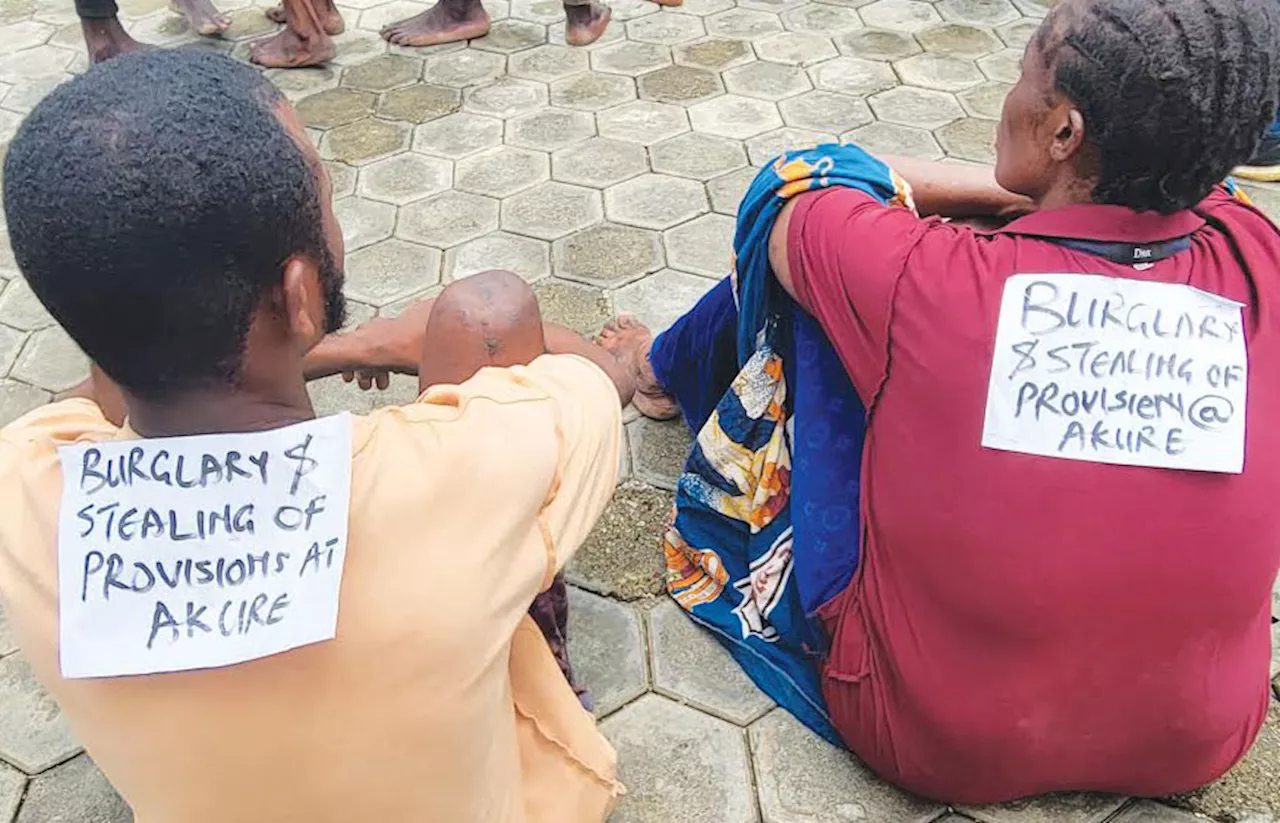 Amotekun nabs couple for theft, parades 30 suspects in Ondo