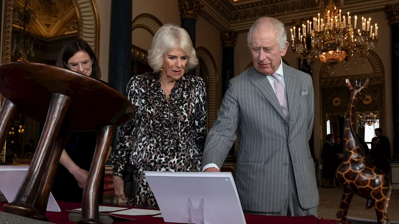 King Charles appears emotional after being shown poignant photograph related to late mother