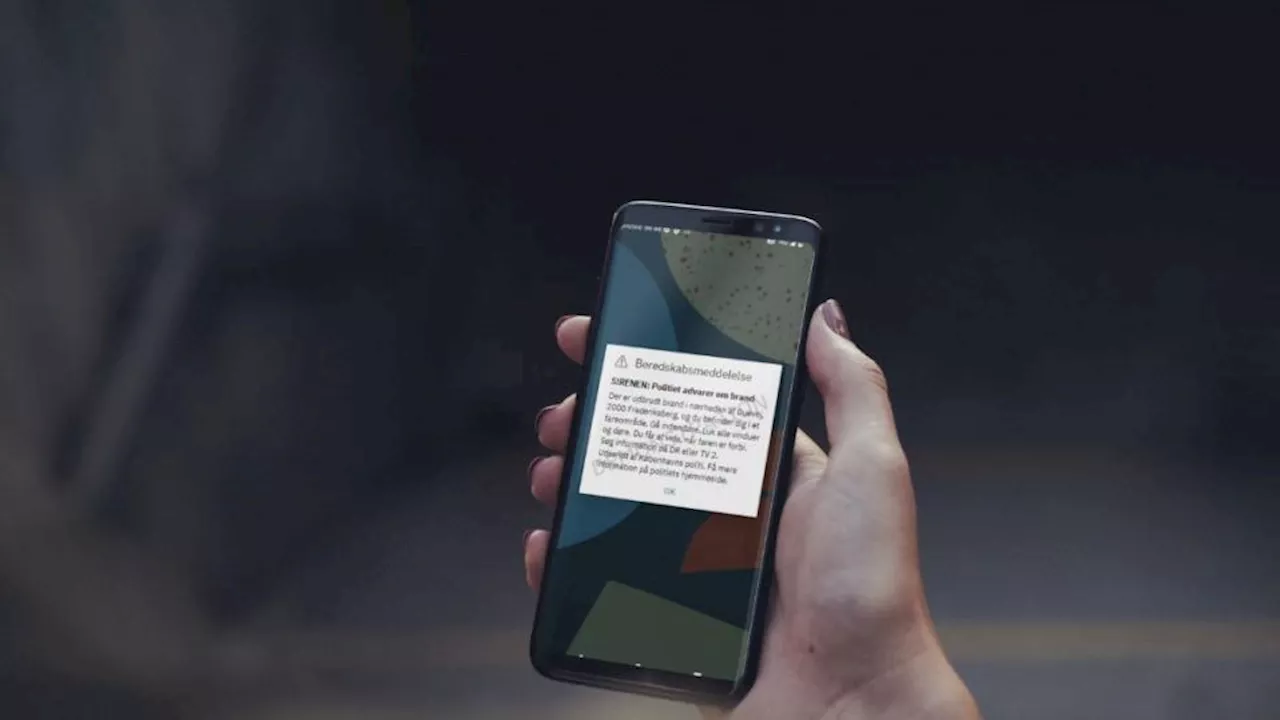 Varslingssystem med forsinkelse: Fra april dukker beredskabsmeddelelser op på mobilen