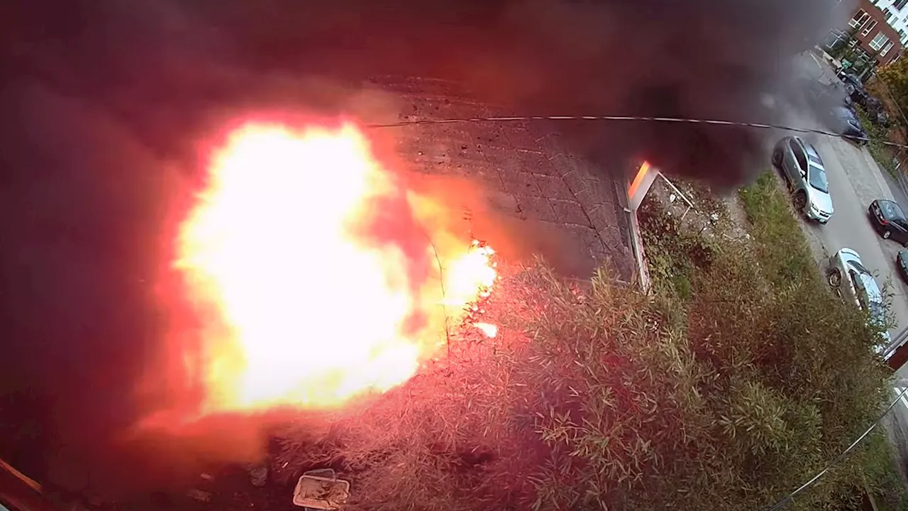 Person seen fleeing before vacant house in Seattle’s Judkins Park goes up in flames
