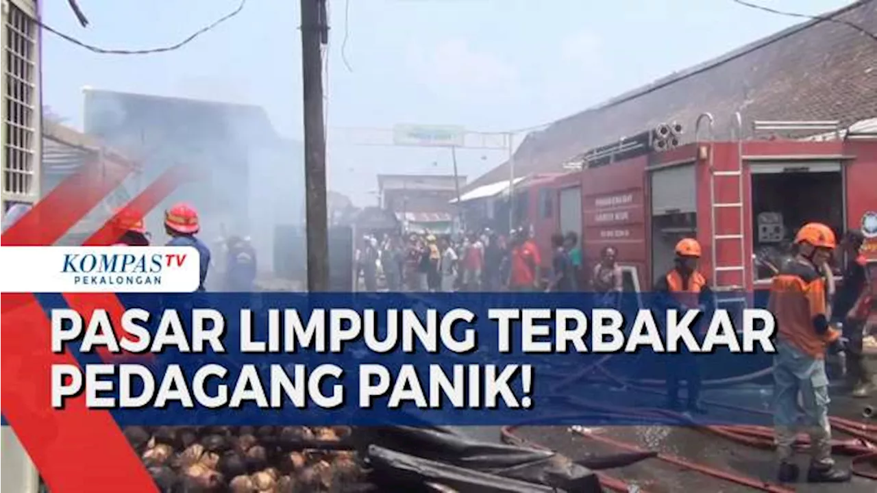 Api Membakar 4 Kios di Pasar Limpung, Kerugian Ratusan Juta