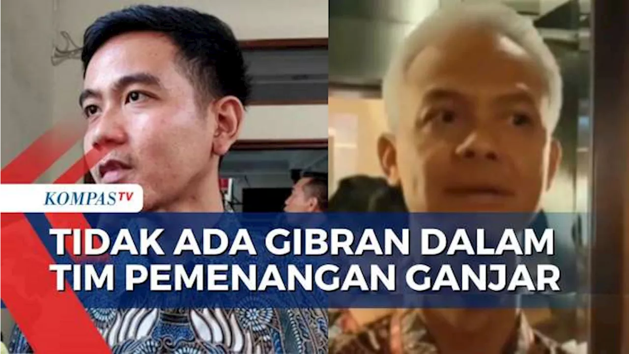 Ganjar Sebut Tidak Ada Nama Gibran dalam Tim Pemenangan Nasional Ganjar-Mahfud