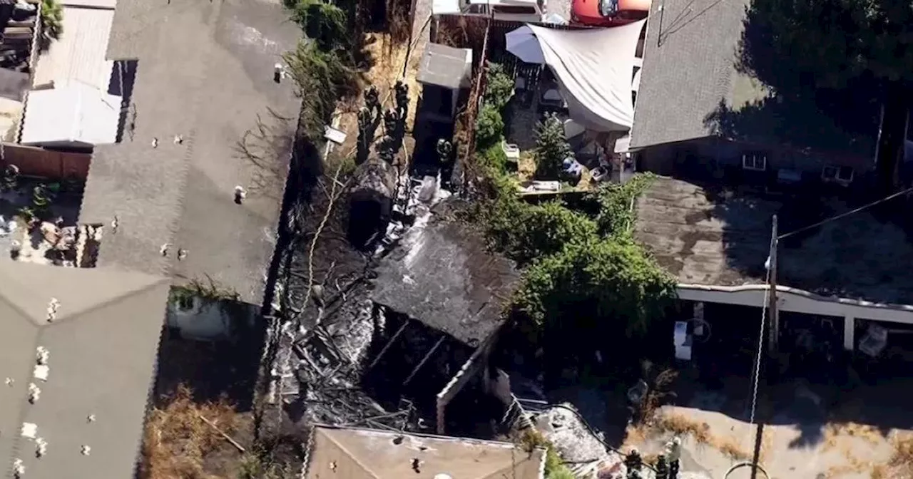 Update: Fire damages vacant homes in San Jose's Buena Vista neighborhood