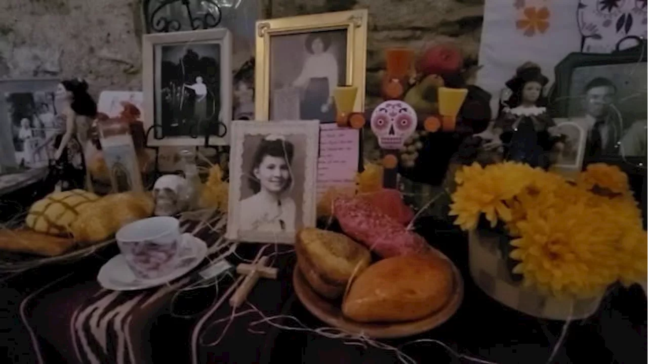 Dia de los Muertos altar displays open for viewing at Mission San Jose