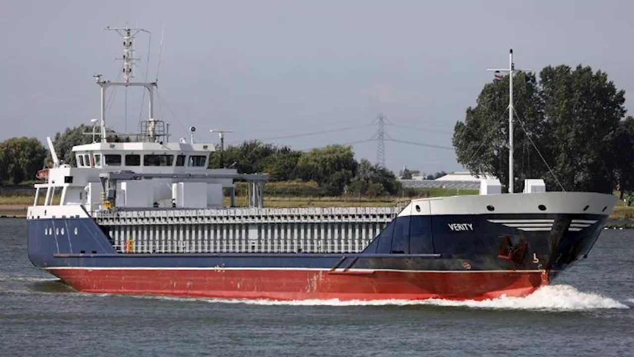 British 91-metre cargo ship 'sinks after collision in the North Sea', with 'several missing' and desperate...