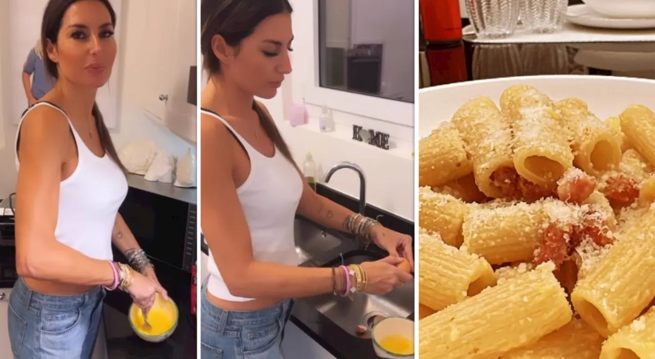 Elisabetta Gregoraci, la carbonara per Nathan Falco con gli ingredienti sbagliati: «A lui piace così». La rice