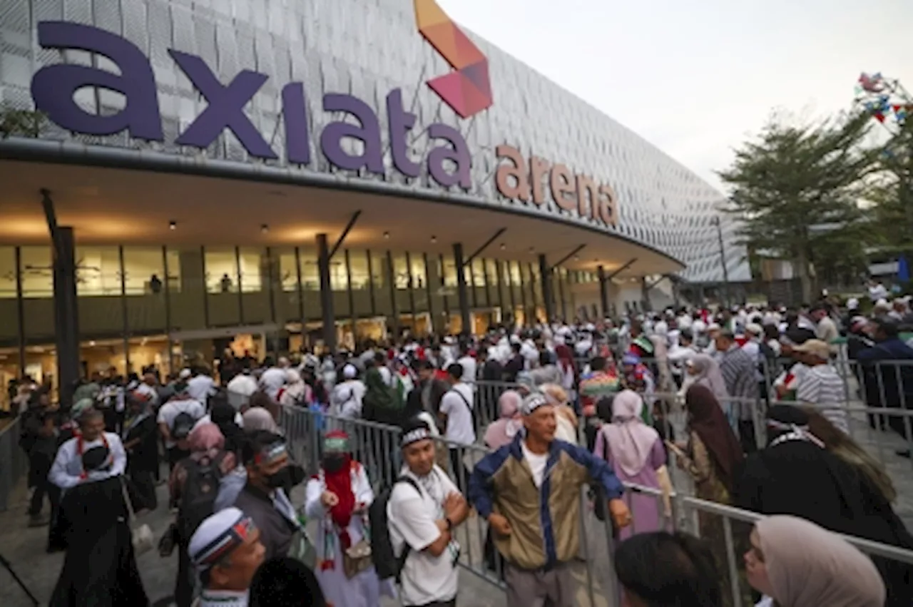 Malaysians flock to Axiata Arena to show solidarity with Palestine