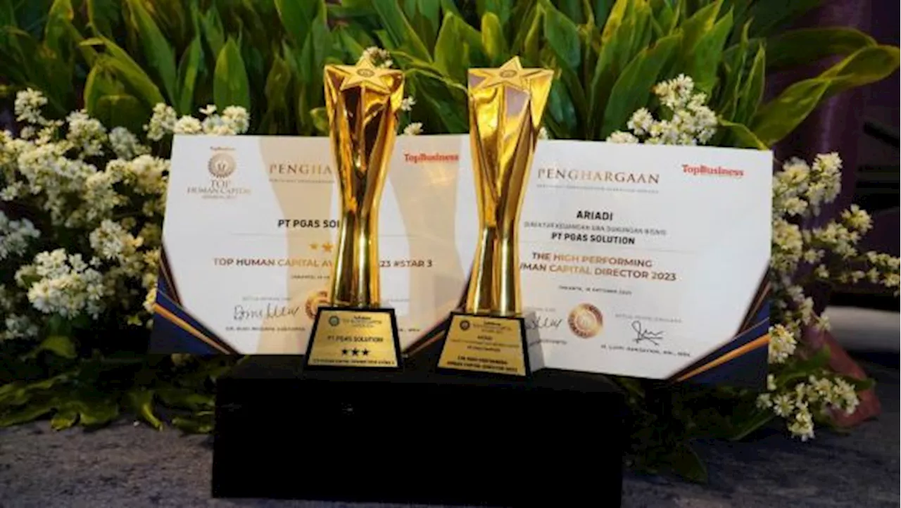 PGN Solution Raih 2 Kategori Penghargaan TOP Human Capital Awards 2023