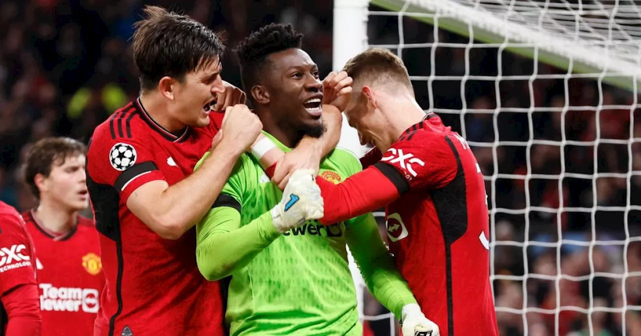 Man Utd vs Copenhagen: Andre Onana reacts to last minute penalty save in UCL win