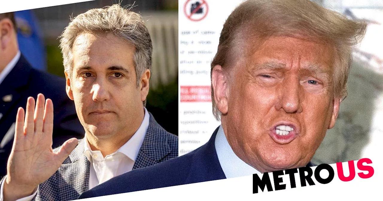 Trump has outburst outside court as he faces 'liar' ex-lawyer Cohen