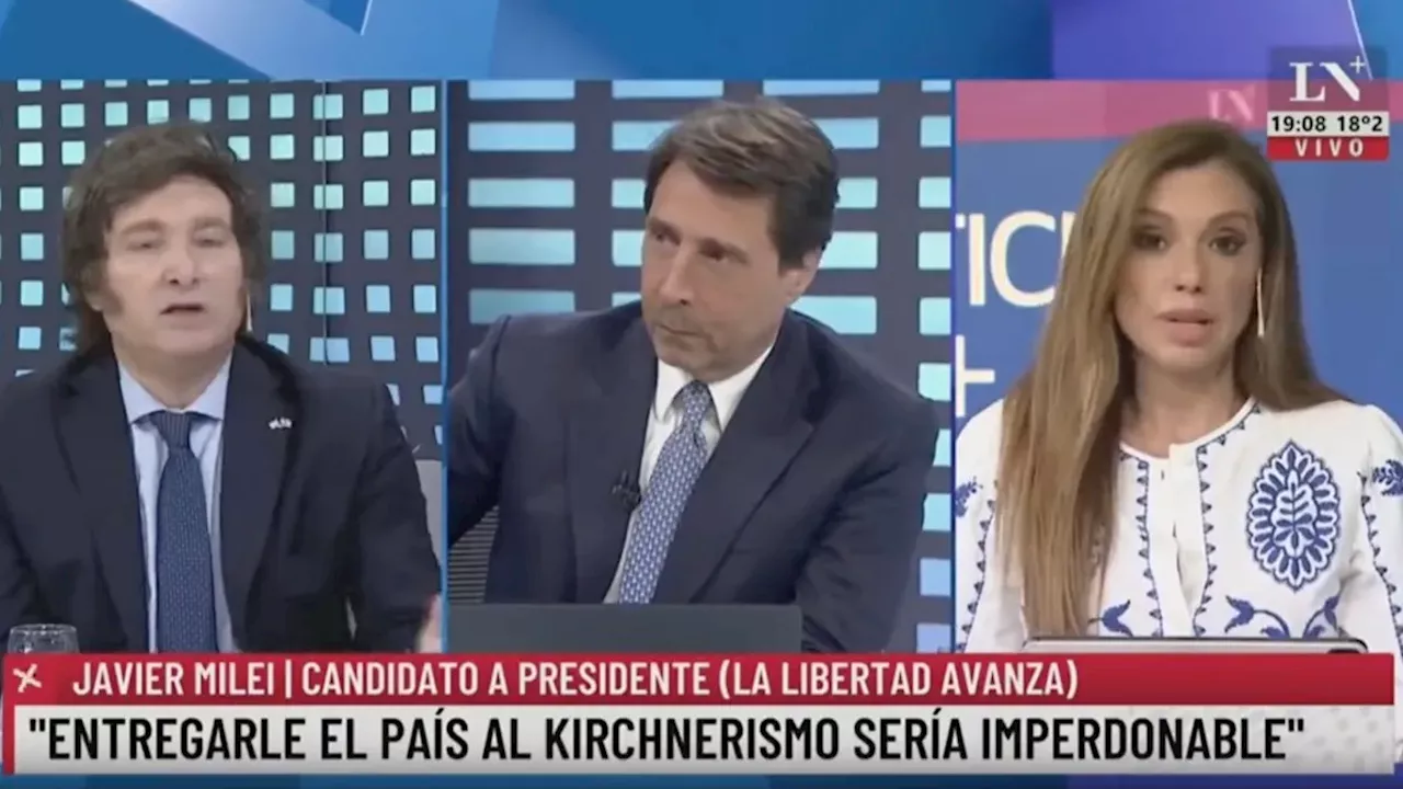 Javier Milei explotó contra Guadalupe Vázquez porque le preguntó por sus agresiones a Patricia Bullrich