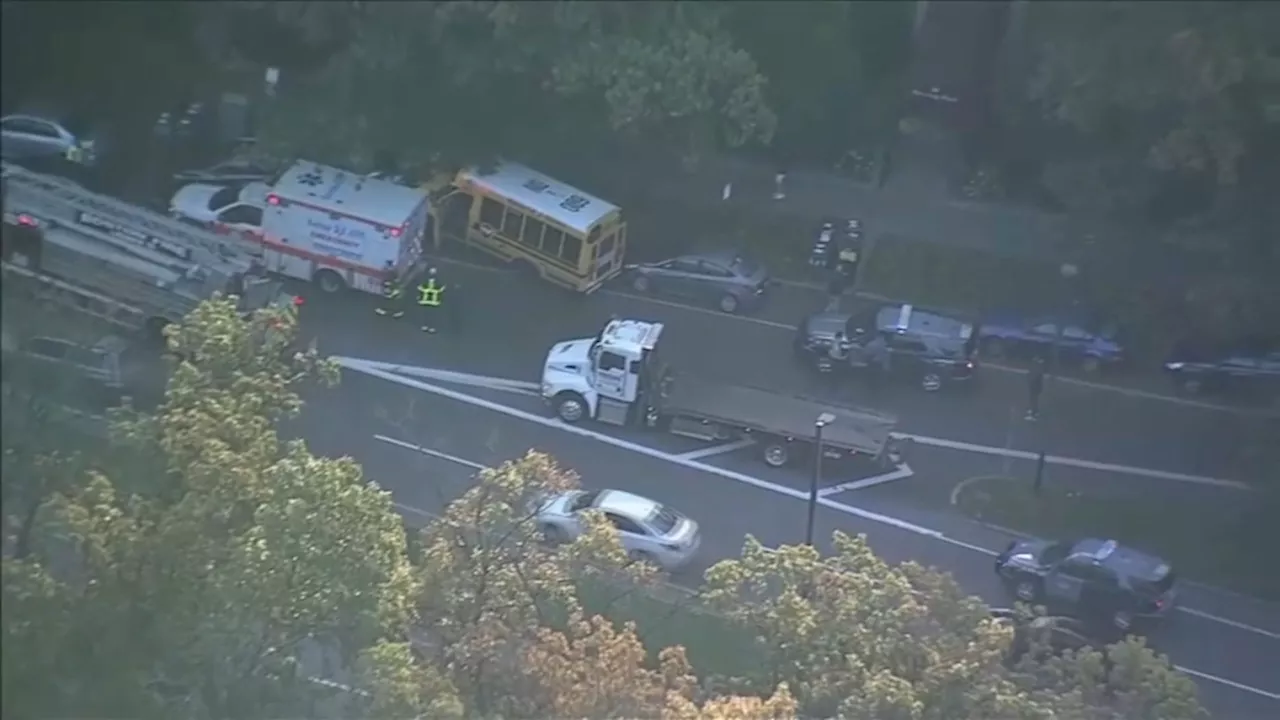 Multiple people injured in school bus crash in Boston