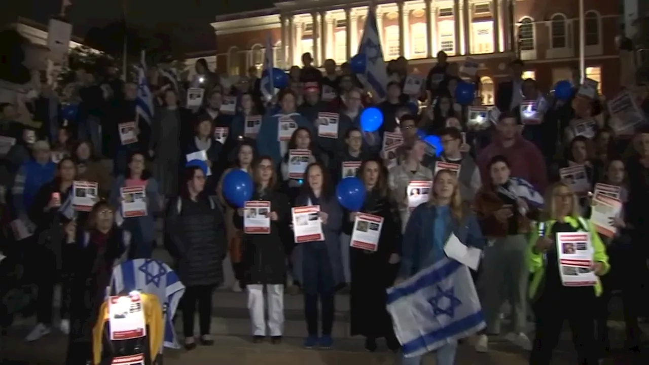 Rally in Boston calls for release of hostages taken from Israel