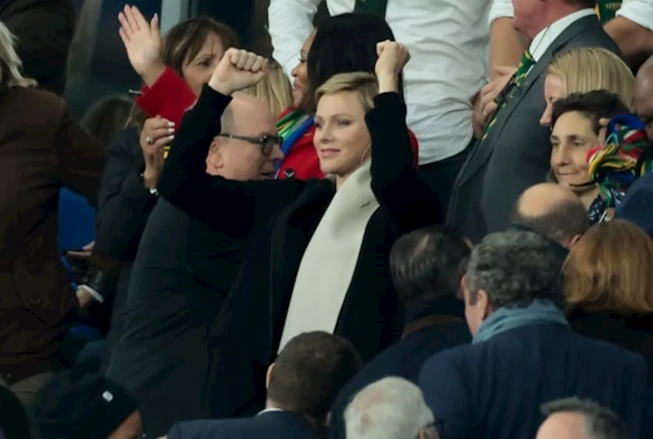 SEE THE PICS: Princess Charlene of Monaco shows her support for the Boks in France