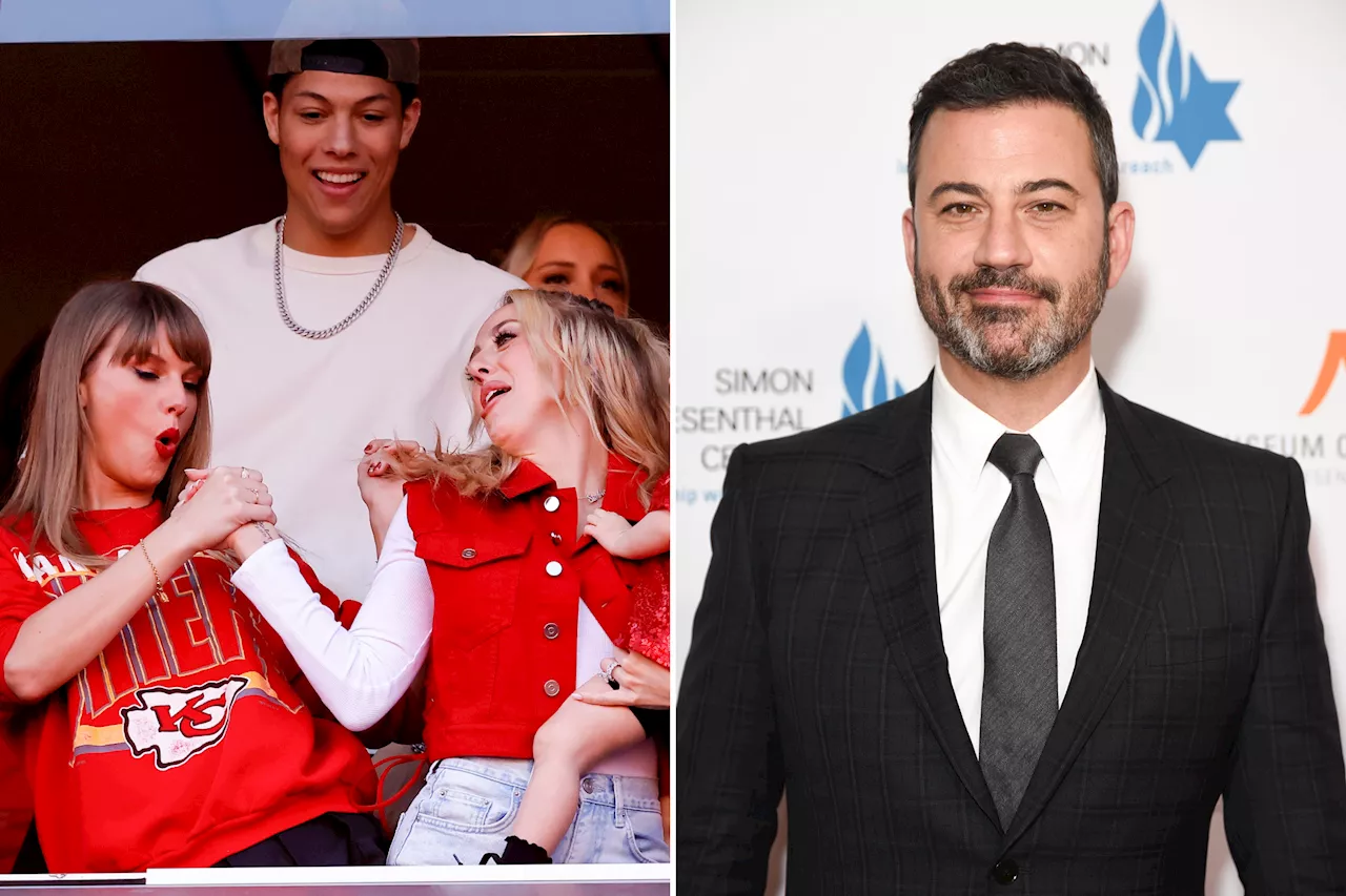 Jimmy Kimmel Mocks Taylor Swift-Brittany Mahomes Handshake