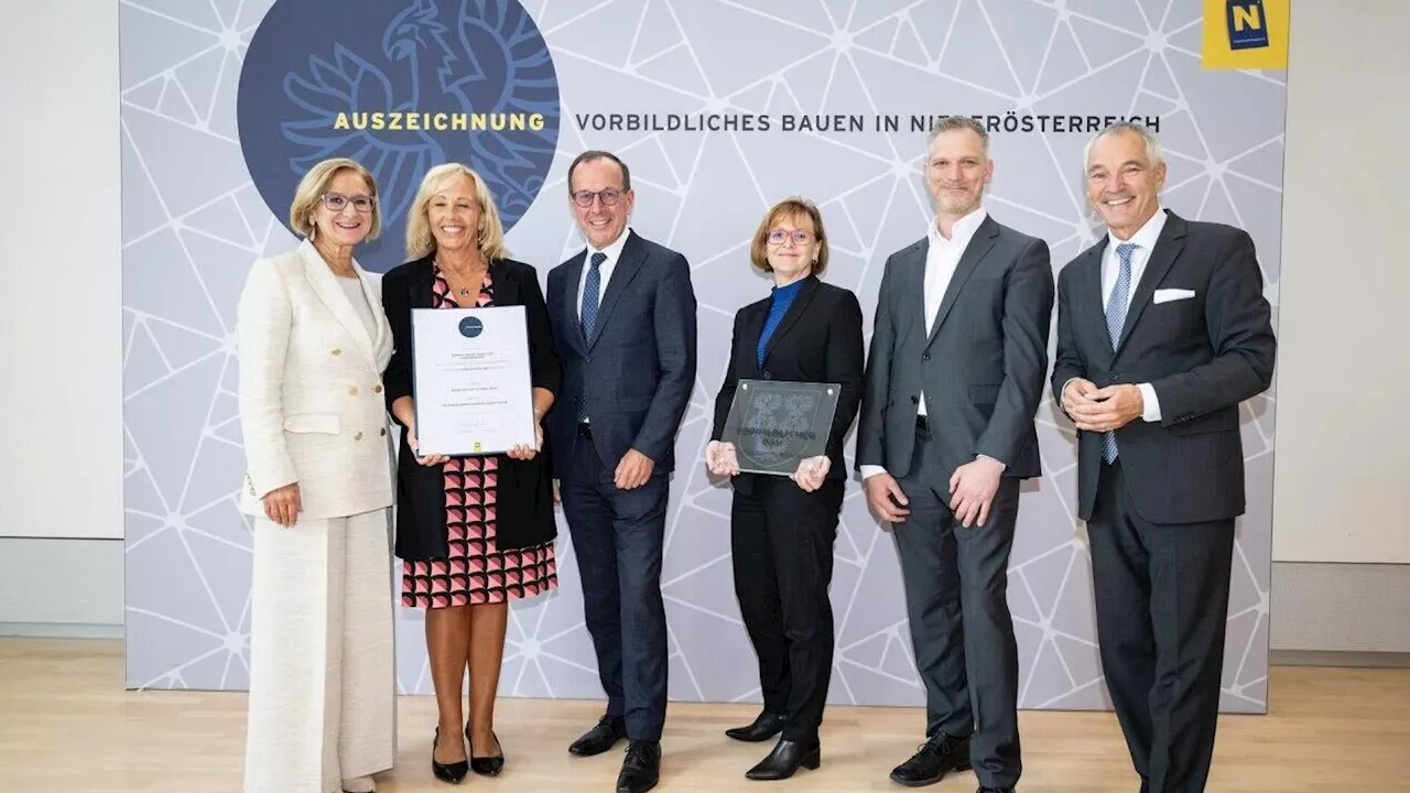 Gänserndorfer Gymnasium bekam Baupreis verliehen