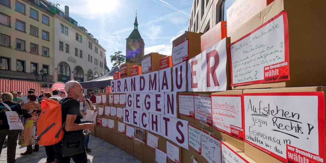 Wahlerfolg der AfD: Allianz gegen Rechtsextremismus prangert 'Rechtsruck in Bayern' an