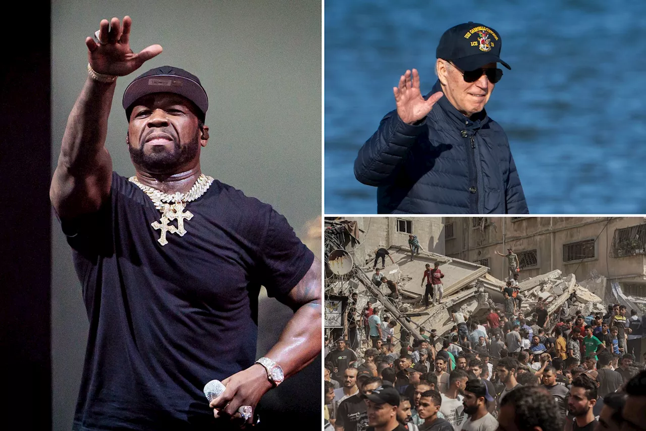 50 Cent rips Biden for Delaware beach trip during Israel-Hamas war: 'Get the f--k up'