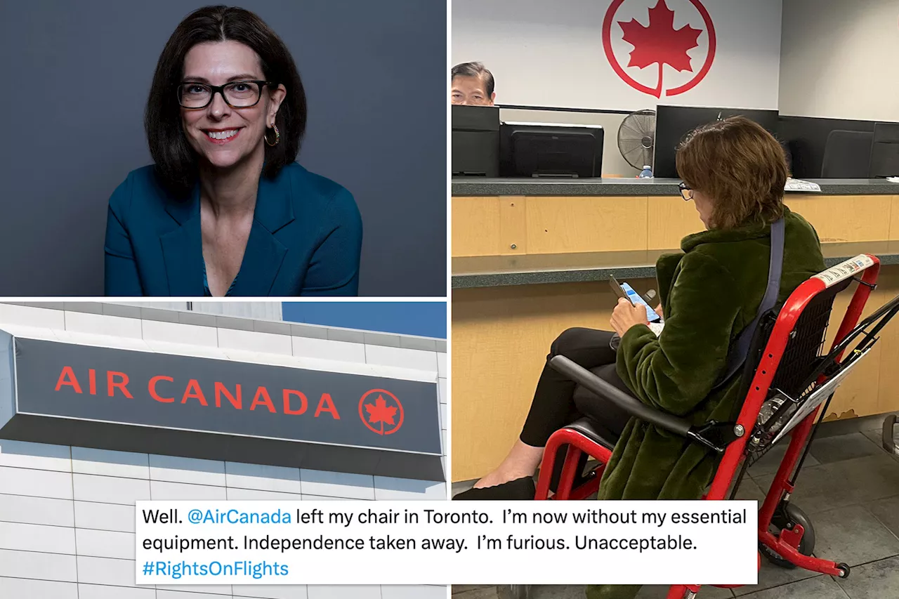 Canada's chief accessibility officer says Air Canada forgot her wheelchair: 'I was furious'