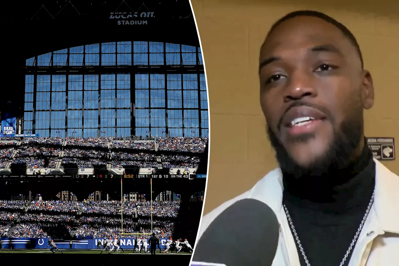 Relative of Cleveland Browns player David Bell gives birth at Lucas Oil Stadium stadium during game