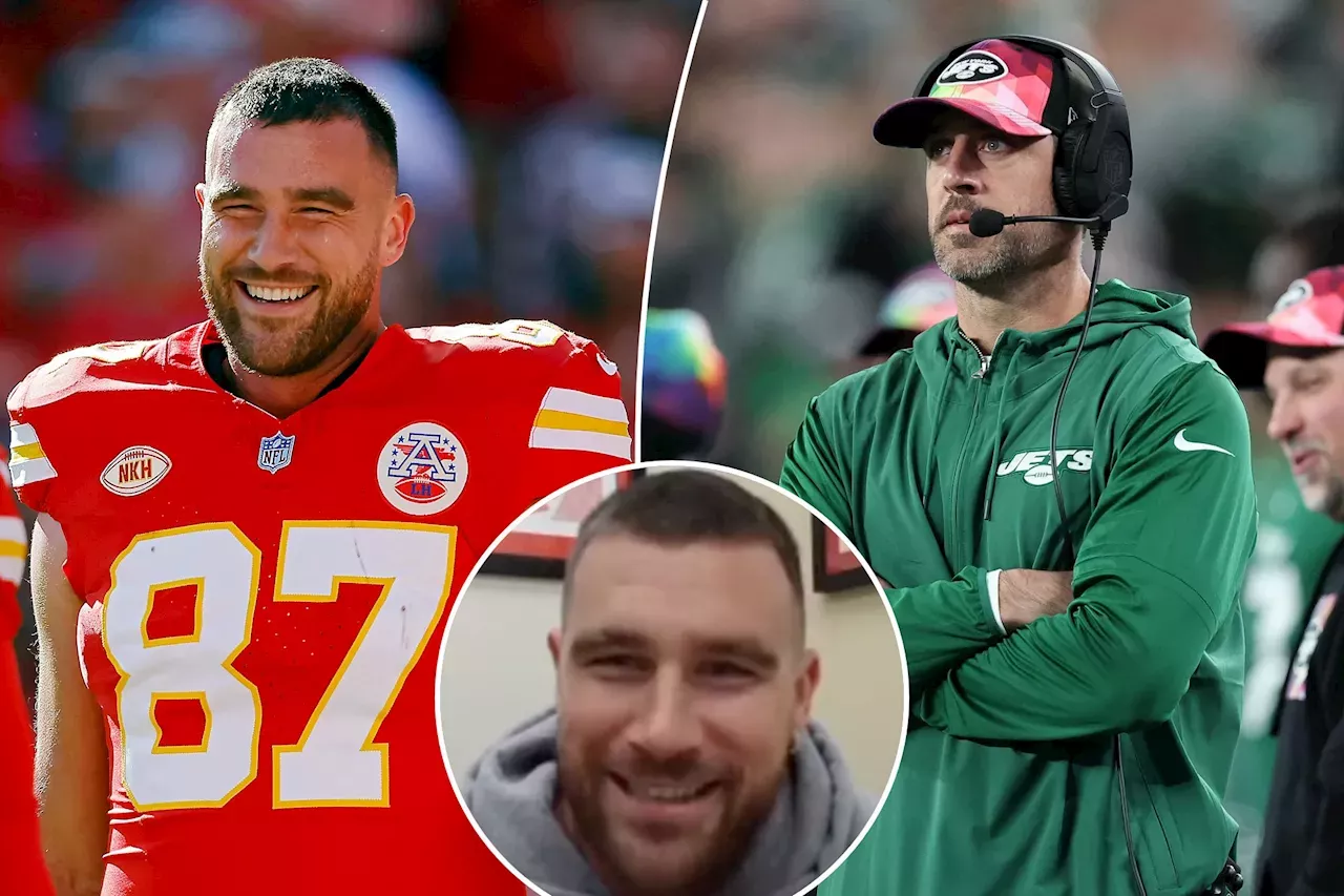 Travis Kelce Its All Fun And Games With Aaron Rodgers Despite Mr