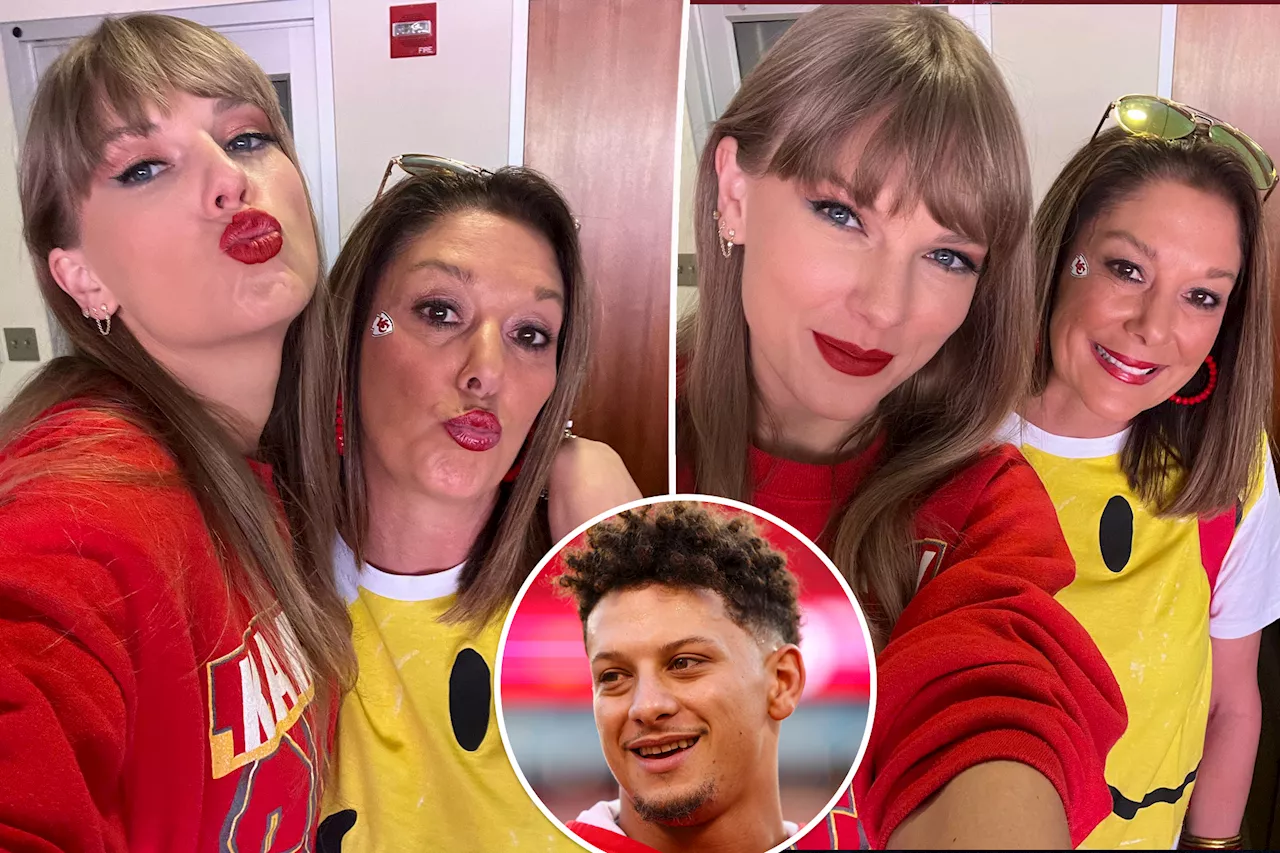 Patrick Mahomes' mom, Randi, poses with 'sweet' Taylor Swift in new post-game selfies