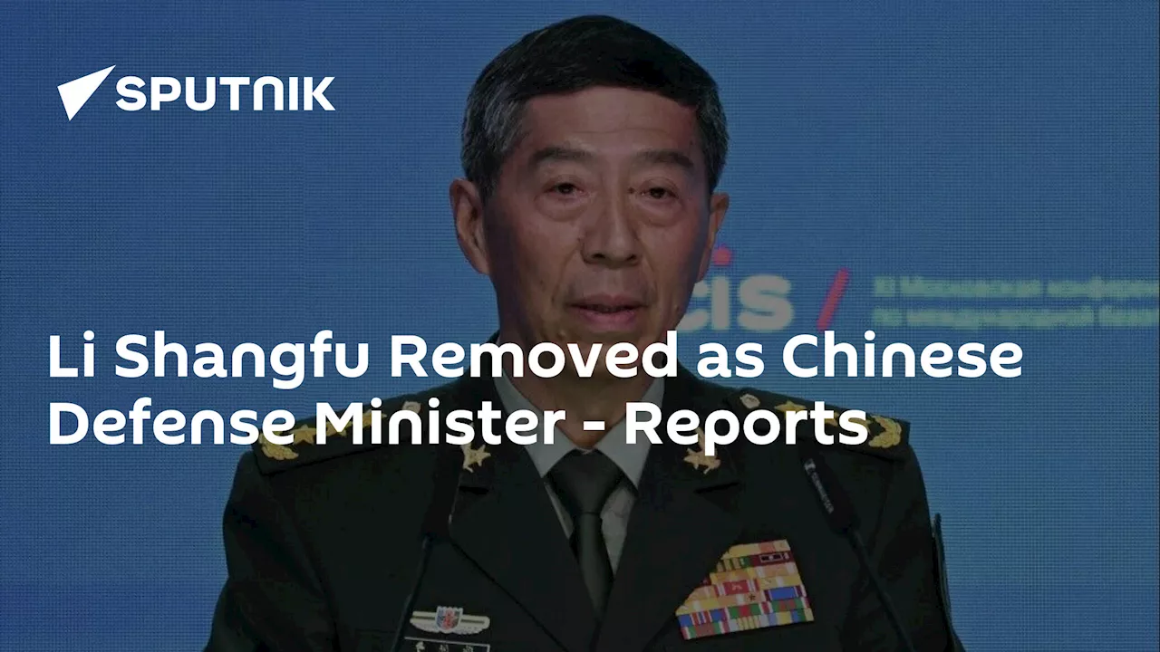 Li Shangfu Removed as Chinese Defense Minister