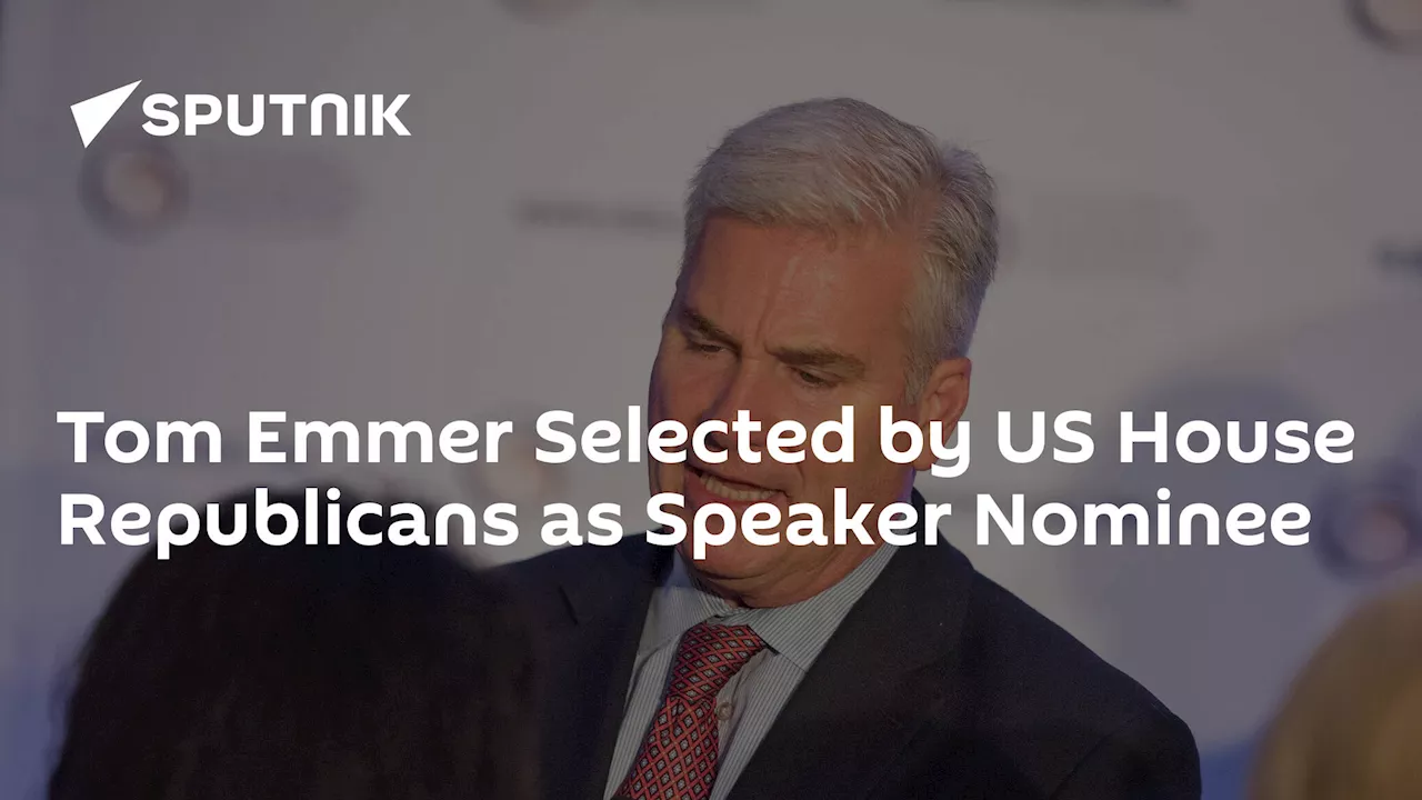 Tom Emmer Selected by US House Republicans as Speaker Nominee