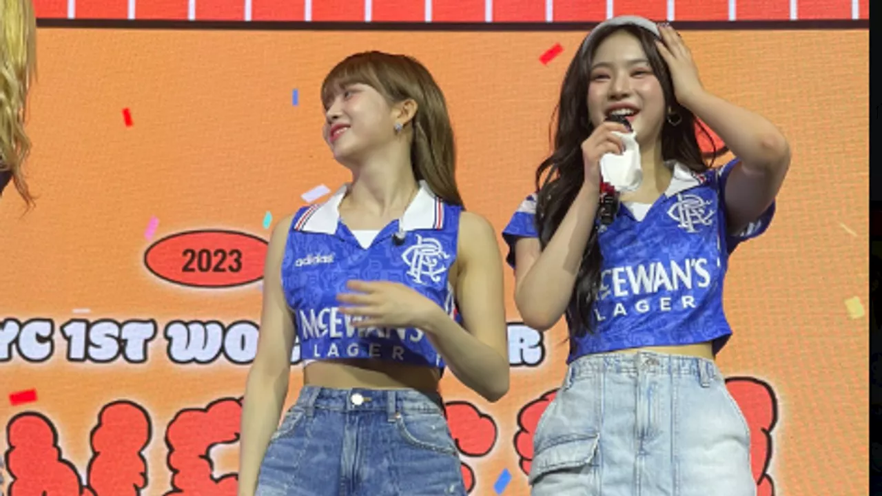 K-pop band accidentally wear old Glasgow Rangers shirts to perform Texas show