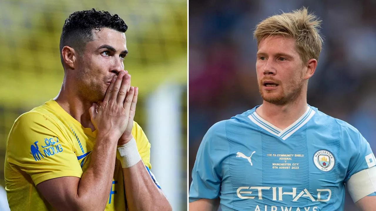 Cristiano Ronaldo's Al Nassr contact Kevin De Bruyne to set up meeting over proposed transfer to Saudi Arabia