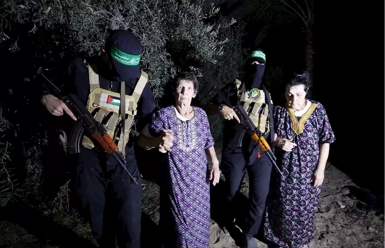 Hamas frees two Israeli women as US advises delaying ground war to allow talks on captives