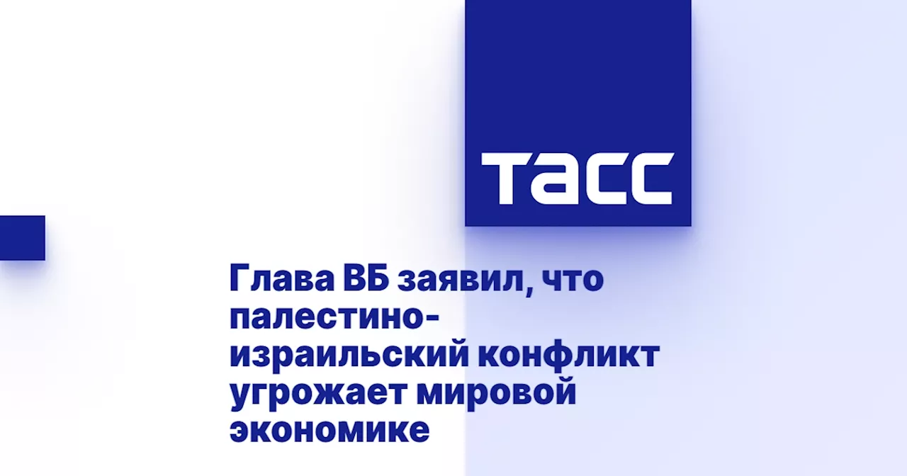 Глава ВБ заявил, что палестино-израильский конфликт угрожает мировой экономике