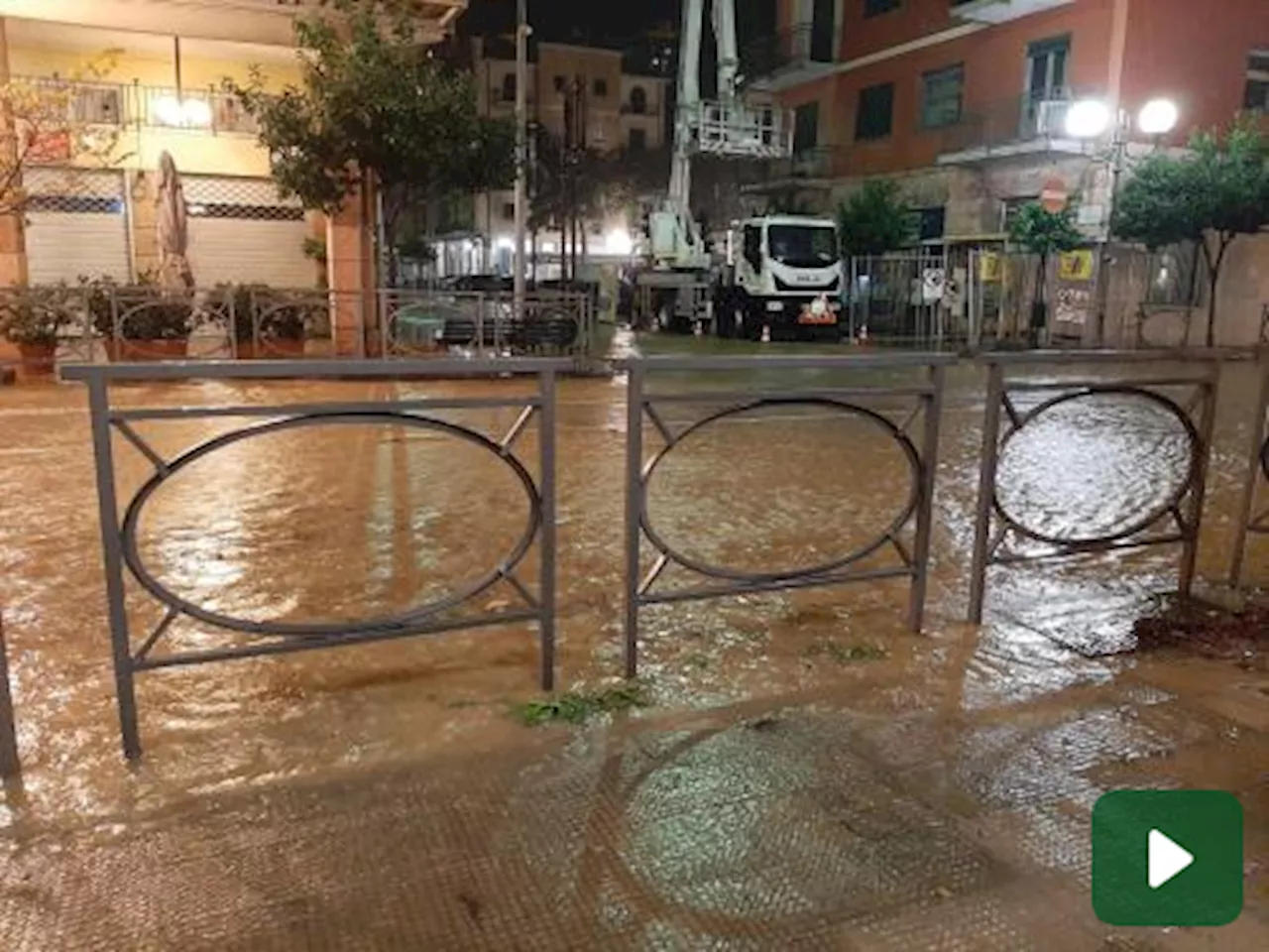 Maltempo in Liguria: allagamenti tra Recco, Rapallo e Chiavari