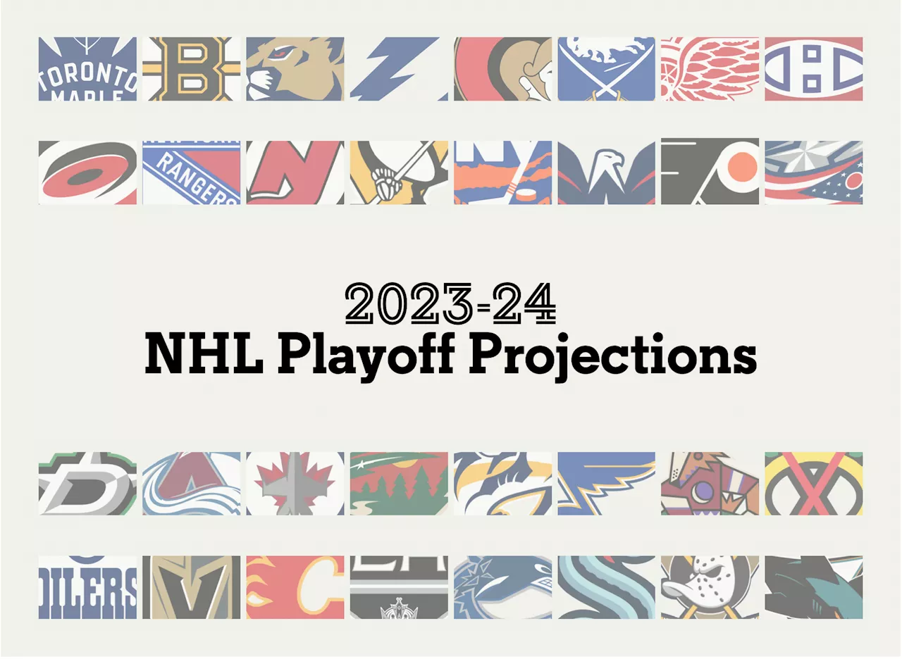 NHL 2023-24 Stanley Cup playoff chances and projected standings