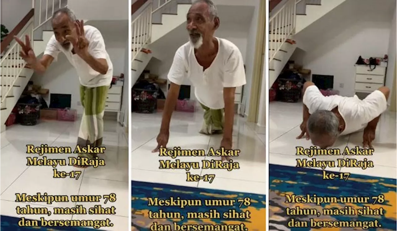 78YO Army Veteran Still In Excellent Shape, Wins TikTok With 3-Finger Push-Ups