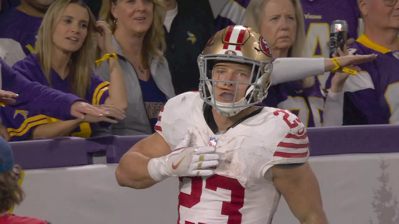 Christian McCaffrey takes it 35 yards for his second TD